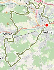 Radtour über Wetzlar, Niedergirmes, Hermannstein, Aßlar, Kleinaltenstädten, Berghausen, Grube Fortuna, Oberbiel, Burgsolms, Oberndorf, Bonbaden, Laufdorf, Magdalenenhausen, Westend, Bachweide